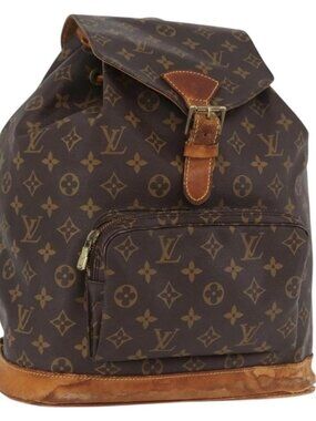 LOUIS VUITTON Monogram Montsouris GM Backpack M51135 LV Auth BA11002